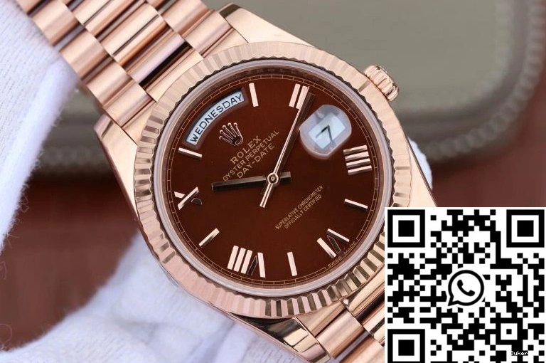 Factory Date Day Brown Rolex 40mm Dial 228235 EW 0501